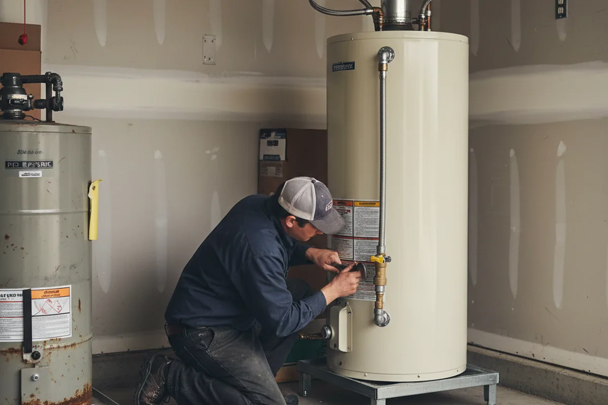Water heater and shutoff valve replacement in La Grande